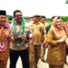 Penjabup Boalemo, Sherman Moridu menyambut tim penilai Puskesmas dari Provinsi Gorontalo.(f.eca-nn)
