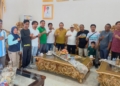 PWI Gorontalo Audiens Bersama Penjagub Gorontalo, Ismail Pakaya. (foto. anq/nn)