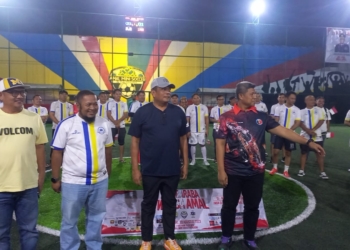 Kapolda Gorontalo, Irjen Pol Angesta Romano Yoyol saat membuka Liga Baraba IV. (foto. anq/nn)