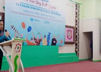 Pj. Sekda Boalemo, Supandra Nur, ST menyambut baik aksi dilaksanakan Yayasan Goroba.(f.dok.hms)