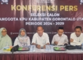 Timsel Calon Anggota KPU Kabupaten Gorut umumkan tahapan seleksi. (foto. anq/nn)