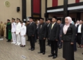 Wali Kota Gorontalo, Marten Taha saat melantik 51 pejabat Eselon III. (foto. prokopim)