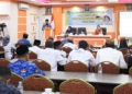 Rapat Koordinasi penanganan stunting di Kabupaten Boalemo melibatkan seluruh kepala desa.(f.dok.hms)