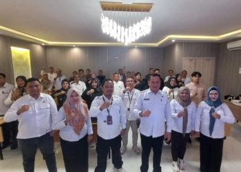 Pelaksanaan Pembinaan & Penguatan Tentang Pengelolaan Rekening Dana Pemilu oleh Bawaslu Kota Gorontalo. (foto. anq/nn)