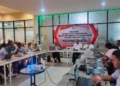 Sosialisasi sistem layanan OSS yang dilaksanakan oleh Disnaker ESDM dan Transmigrasi Provinsi Gorontalo yang diikuti oleh 30 pengusaha yang berlangsung di Manna Cafe , Rabu (28/2/2024).