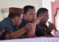 Penjabat Sekda Boalemo Supandra Nur didampingi Kaban BPKPD Boalemo, Moh. Taufiq Kumali pada rapat penyusunan LKPD