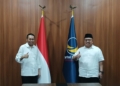 Calon Gubernur Gorontalo, Tonny Uloli disambut Pengurus Nasdem di Kantor DPW Nasdem Provinsi Gorontalo. (foto. anq/nn)