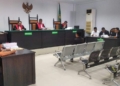 Sidang Lanjutan dugaan kasus pungli Satpol PP Kota Gorontalo. (foto. anq/nn)