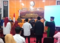 Ketua KPU Gorontalo Utara, Sofyan Jakfar, melantik PAW Anggota PPK dan PPS untuk Pilkada 2024.