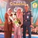 Amira Nur Alina Ibrahim, bersama Kedua Orang Tua, usai kegiatan Perpisahan dan Tasyakuran Siswa - Siswi Kelas IX MIMTSA Kwandang.