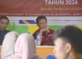 Sosialisasi yahapan Pilkada 2024 di wilayah pesisir, Kecamatan Batudaa Pantai, Ahad 28 Juli 2024.(f.hmskpu)