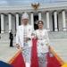 Menteri AHY bersama isteri tercinta Annisa Pohan Yudhoyono saat mengikuti uoacara peringatan HUT RI ke-76.