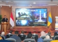 Menteri ATR/BPN AHY saat menjadi keynote speaker di