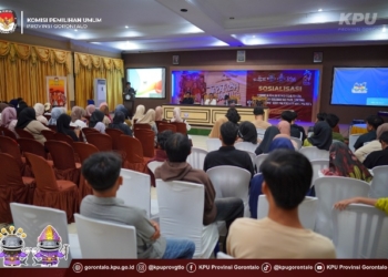 KPU Provinsi Gorontalo mengelar sosialisasi pendidikan pemilih untuk segmen pemilih muda bersama UNG.