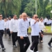 Bupati dan Wakil Bupati Pohuwato saat mengikuti gladi bersih persiapan pelantikan