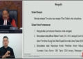Pembacaan Amar Putusan Perkara Hasil Pemilihan Umum (PHPU) Pilkada Gorontalo Utara Tahun 2024 oleh Hakim Konstitusi, Suhartoyo. (Tangkapan Layar Youtube MK)