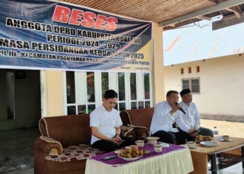 Kegaitan reses Anggota DPRD Boalemo, Arman Naway di wilayah Kecamatan Paguyaman.