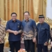 Gubernur Gorontalo Gusnar Ismail dan Anggota DPR RI Rahmat Gobel sepakat bersinergi bangun Gorontalo lebih baik.
