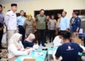 Gubernur Gorontalo Gusnar Ismail meninjau langsung kesiapan pelaksanaan PSU di Gorontalo Utara.(f.hms)