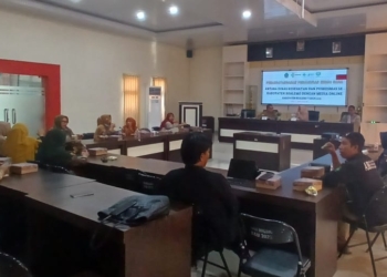 Dinas Kesehatan Kabupaten Boalemo mengadakan pertemuan bersama sejumlah awak media massa.(f.newsnesia)