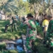 Kegiatan karya bakti Bersih Pasar Serentak Kodam XIII/MDK