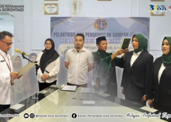 Kepala Kantah Kota Gorontalo lantik pejabat PPAT