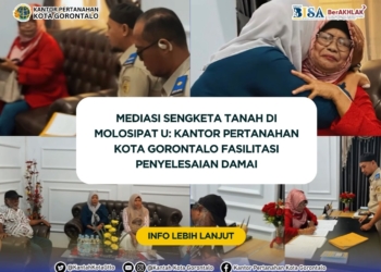 Mediasi oleh Kantah Kota Gorontalo terhadap sengketa tanah di Kelurahan Molosipat U.