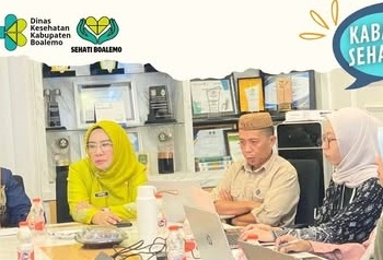 Dinas Kesehatan Kabupaten Boalemo mengadakan Rakor bersama tim Kemenkes RI berkaitan usulan alat kesehatan Sophi dan InPULS.(f.istimewa)