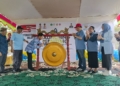Peluncuran program Gernis di Kecamatan Wonosari sebagai bukti kongkret menekan angka stunting di Kabupaten Boalemo.(f.istimewa)