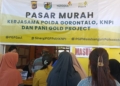 Masyarakat antusias kunjungi pasar murah Pani Gold Project