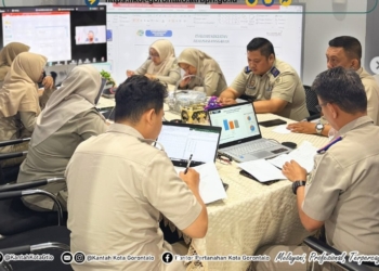 Rapat Monev tahun anggaran 2025 yang digelar Kanwil BPN Gorontalo