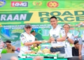 Wabup Iwan Adam dan Dandim 1313/Pohuwato di pembukaan kejuaraan road race Dandim cup