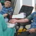 Kegiatan donor darah yang digelar Kementerian ATR/BPN dalam memperingati HANTARU 2025