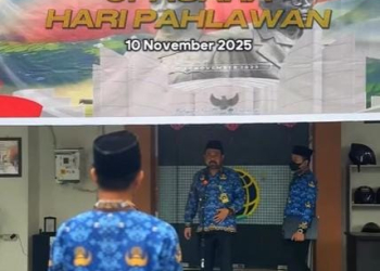 Kantah Kota Gorontalo laksanakan upacara peringati Hari Pahlawan.