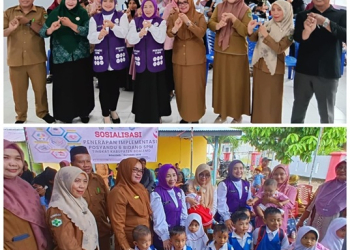 Dinas Kesehatan Kabupaten Boalemo bersinergi dengan TP PKK Boalemo menggalakkan posyandu.(f.istimewa)