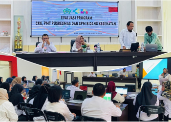 Dinas Kesehatan Kabupaten Boalemo menggelar evaluasi sejumlah program.(f.istimewa)