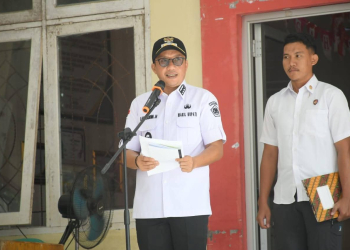 Wabup Lahmudin Hambali pimpin Apel Sosial dan Kebencanaan.