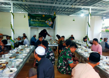 Kehangatan TNI, Persit, dan masyarakat Pohuwato kala buka bersama