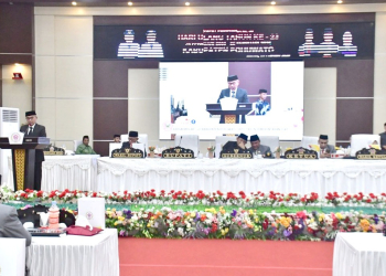 Pidato Bupati Saipul Mbuinga saat Rapat Paripurna HUT Pohuwato