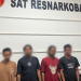 4 terduga pelaku penyalahgunaan narkoba diamankan Satreskoba Pohuwato