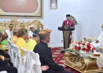 Sambutan Bupati Saipul Mbuinga saat prosesi adat Tonggeyamo