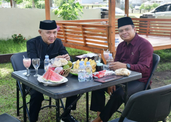 Bupati Saipul Mbuinga saat berkunjung di Kediaman Kapolres Pohuwato