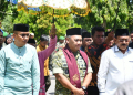Bupati Boalemo, Rum Pagau didampingi Wabup Lahmuddin Hambali menyambut hangat kunjungan Pangdam XIII Merdeka.(f.dok.pimpinan)
