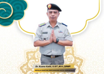 Kepala Kantah Kota Gorontalo Kusno Katili.