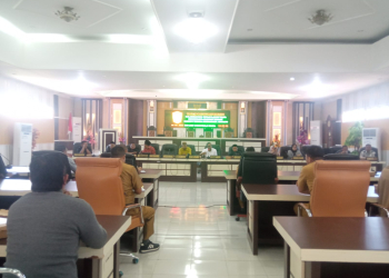Suasana rapat Gabungan Komisi DPRD Gorontalo Utara, Senin (6/4/2026) Kemaren.