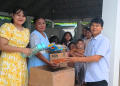 Christian Community di Tambang Emas Pani menggelar aksi sosial dengan menyalurkan 100 paket hampers untuk sesama umat Kristiani di wilayah Marisa