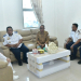 Bupati Pohuwato, Saipul A. Mbuinga, bersama Wakil Bupati, Iwan S. Adam, didampingi Tim Ahli Bupati, Edo Sijaya, menerima kunjungan silaturahmi sekaligus koordinasi dari Kepala Kantor Unit Penyelenggara Pelabuhan (UPP) Kelas III Tilamuta Wilayah Kerja Bumbulan