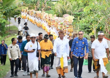 Wabup Boalemo, Lahmuddin Hambali menghadiri rangkaian peringatan HUT