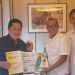Wakil Bupati Boalemo Lahmudin Hambali. S.Sos. M.Si menyerahkan proposal rehabilitasi stadion pemuda ke Kemetrian Pemuda dan Olahraga RI.