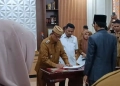 Pelantikan Direktur BMUD PT Bone Bolango Cemerlang. (Sumber Foto : IP/HS))